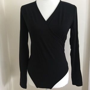 Ann Taylor Classy V Neck Long Sleeves BodySuit